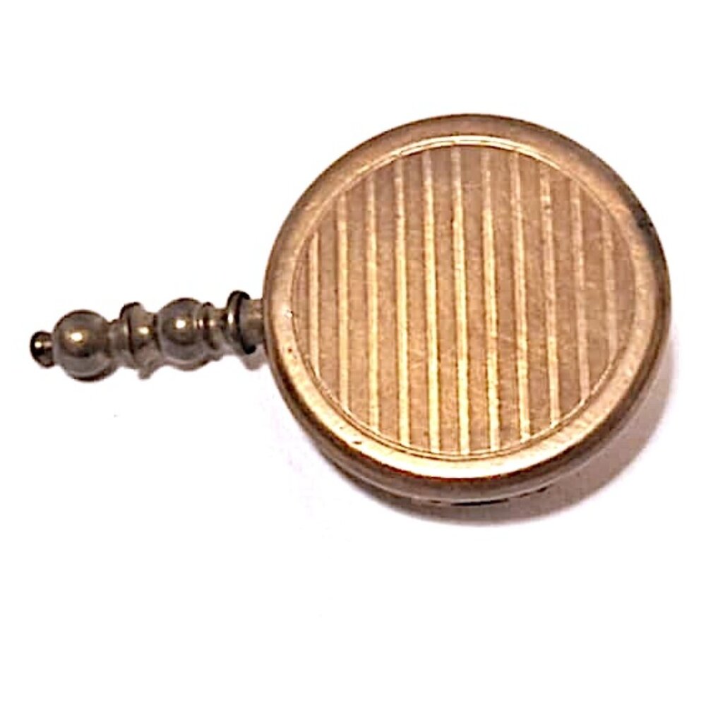 VINTAGE MINI BRASS POCKET ASHTRAY 3" Total in length - Picture 5 of 8